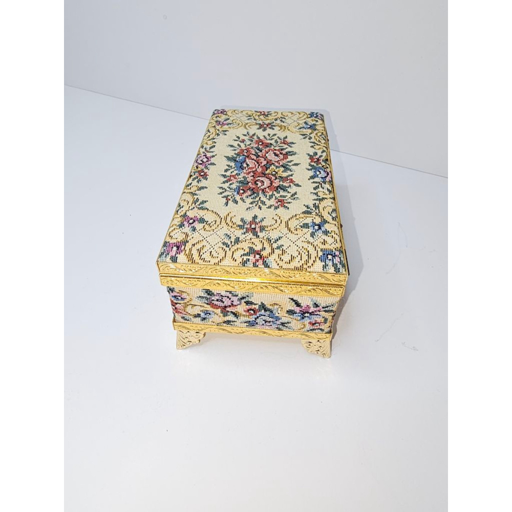 Floral Tapestry Jewelry Box - Picture 7 of 12